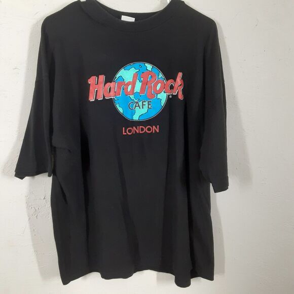 Hard Rock Cafe London Adult Mens Size XL T Shirt Top Black England Travel Tee - Picture 2 of 6